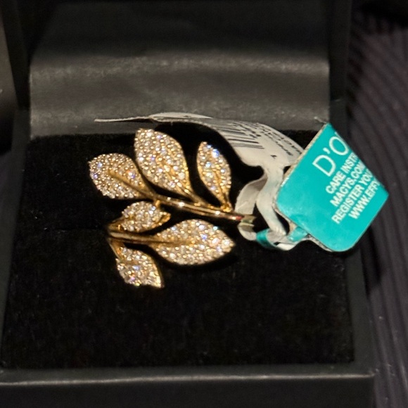 Effy 14k Gold Vine Motif Diamond Ring New. 5/8 tw - Picture 3 of 5